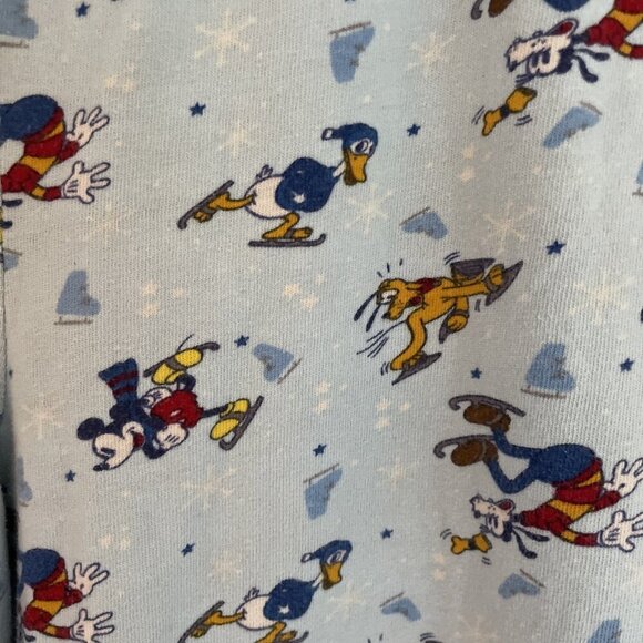 Disney Winter Wonderland Pajama Pants Unisex Large Blue Mickey & Friends Cozy - Picture 3 of 10